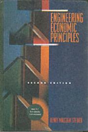 Cover of: Engineering Economic Principles