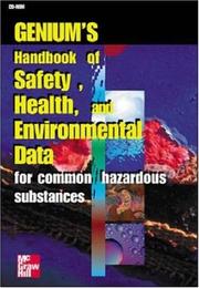 Cover of: Genium's Handbook of Health, Safety and Environmental Data, CD-ROM