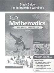 Cover of: Mathematics by McGraw-Hill, McGraw-Hill