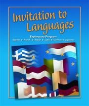 Cover of: Invitation to Languages Student Edition