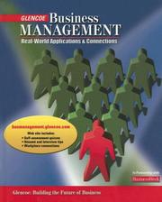 Cover of: Business Management: Real-World Applications and Connections, Student Edition