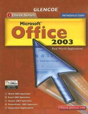 Cover of: iCheck Series: Microsoft Office 2003, Introductory, Student Edition (Icheck)