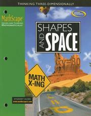 Cover of MathScape: Seeing and Thinking Mathematically, Course 3, Shapes and Space, Student Guide (Mathscape:  Seeing and Thinking Mathematically) by McGraw-Hill