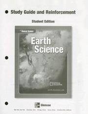 Cover of: Earth Science, Reinforcement and Study Guide, Student Edition by McGraw-Hill, McGraw-Hill