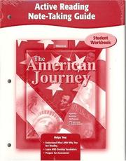 Cover of: The American Journey, Active Reading Note-Taking Guide, Student Edition