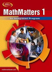 Cover of: MathMatters 1 by McGraw-Hill
