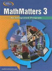 Cover of: Mathmatters: Cs 3, An Integrated Program