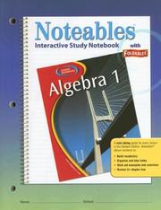 Cover of: Glencoe Algebra 1, Noteables by Dinah Zike