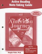 Cover of: The American Journey, Reconstruction to the Present, Active Reading Note-Taking Guide, Student Edition by McGraw-Hill