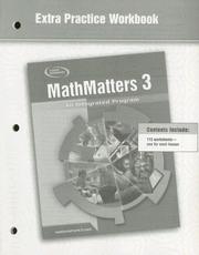 Cover of: MathMatters 3 by McGraw-Hill