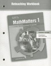 Cover of: MathMatters 1 by McGraw-Hill