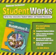 Cover of: MathMatters 2: An Integrated Program, StudentWorks CD-ROM