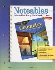 Cover of: Geometry: Concepts and Applications, Noteables: Interactive Study Notebook with Foldables (Noteables)
