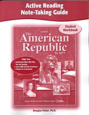 Cover of: The American Republic to 1877, Active Reading Note-Taking Guide, Student Edition