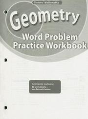Cover of: Geometry, Word Problems Practice Workbook (Glencoe Mathematics) | McGraw-Hill