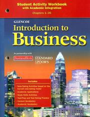 Cover of: Introduction to Business Student Activity Workbook Chapters 1-35