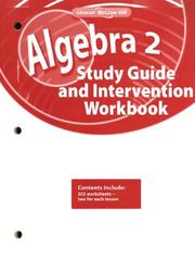 Cover of: Algebra 2, Study Guide and Intervention Workbook