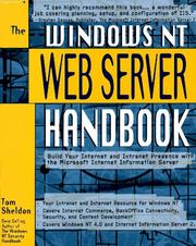Cover of: The Windows NT web server handbook