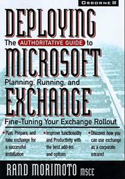 Cover of: Deploying Microsoft Exchange Server 5 by Rand Morimoto