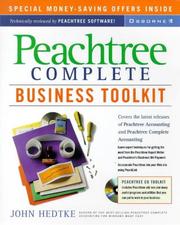 Cover of: Peachtree complete business toolkit by John V. Hedtke