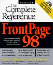 Cover of: FrontPage 98: the complete reference