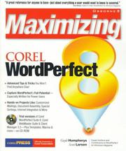 Cover of: Maximizing Corel® WordPerfect® 8