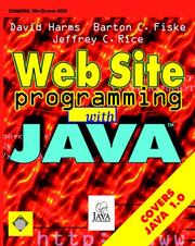 Cover of: Web site programming with Java