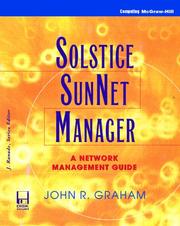 Cover of: Solstice SunNet manager: a network management guide