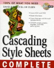 Cascading style sheets complete by David D. Busch