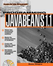 Cover of: Programming JavaBeans 1.1.: [hands-on web development]