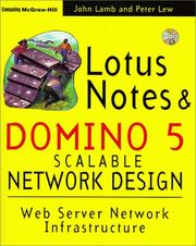 Cover of: Lotus Notes and Domino 5 Scalable Network Design