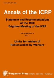 ICRP Publication 30 by ICRP