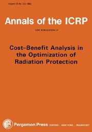 Cover of: ICRP Publication 37:Cost-Benefit Analysis in the Optimization of Radiation Protection (International Commission on Radiological Protection) by ICRP