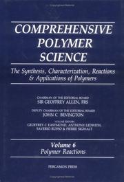 Cover of: Comprehensive Polymer Science  | Geoffrey C. Eastmond