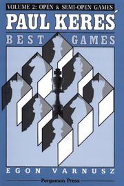 Cover of: Paul Keres' best games by Egon Varnusz