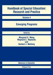 Cover of: Handbook of Special Education: Research & Practice : Volume 4