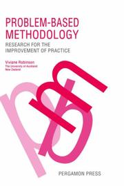 Cover of: Problem-based methodology: research for the improvement of practice