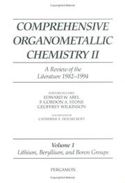 Cover of: Comprehensive Organometallic Chemistry II : Lithium, Beryllium and Boron Groups (Comprehensive Organometallic Chemistry II)