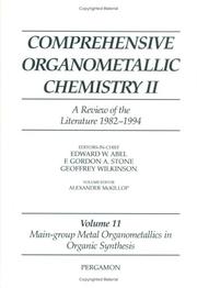 Cover of: Comprehensive Organometallic Chemistry II  by A. McKillop, A. McKillop