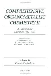 Cover of: Comprehensive Organometallic Chemistry II : Index Volume (Formula Index/Subject Index) (Comprehensive Organometallic Chemistry)