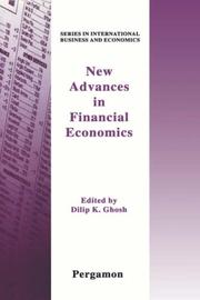 Cover of: New advances in financial economics | 