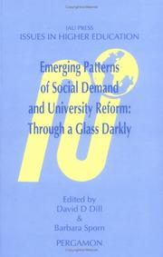 Cover of: Emerging Patterns of Social Demand and University Reform: Through a Glass Darkly (Issues in Higher Education)