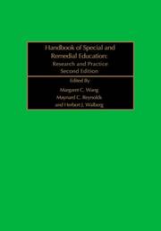 Cover of: Handbook of Special and Remedial Education by 