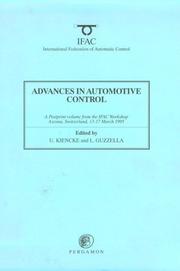 Cover of: Advances in automotive control by edited by U. Kiencke and L. Guzzella.