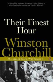 Cover of: Their Finest Hour (Second World War) by Winston S. Churchill