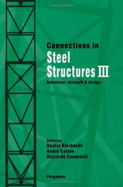 Cover of: Connections in steel structures III by edited by Reidar Bjorhovde, André Colson, Riccardo Zandonini.