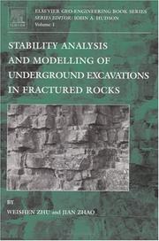 Cover of: Stability Analysis and Modelling of Underground Excavations in Fractured Rocks, Volume 1 (Geo-Engineering Book Series)