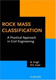 Cover of: Rock Mass Classification by B. Singh, R.K. Goel