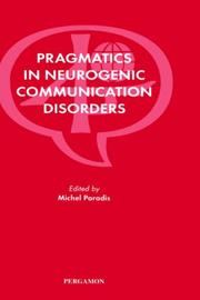 Cover of: Pragmatics in neurogenic communication disorders