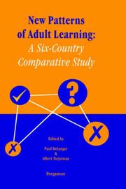 Cover of: New patterns of adult learning: a six-country comparative study